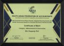 SAFA_best_presented_AR_certificate_of_merit_2021